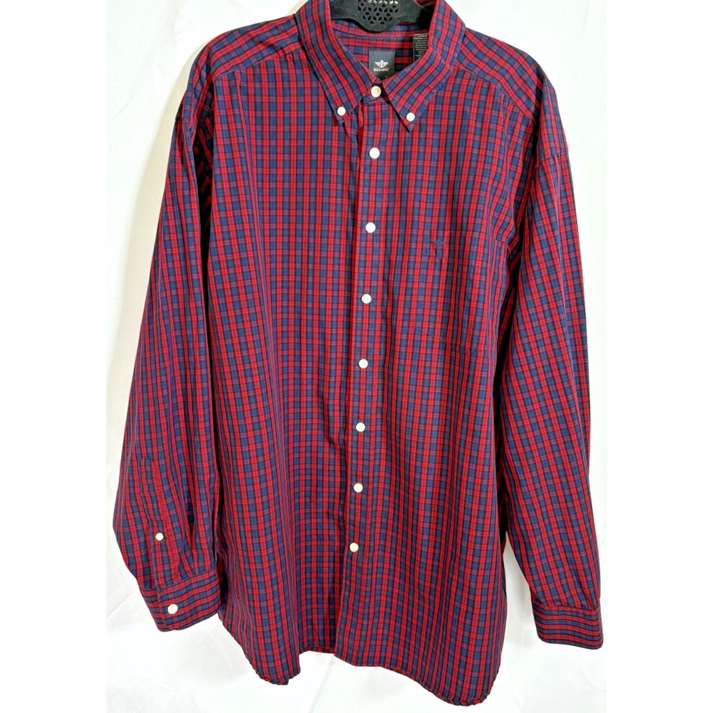Dockers Shirt Size XLT Long Sleeve‎ Button up Check